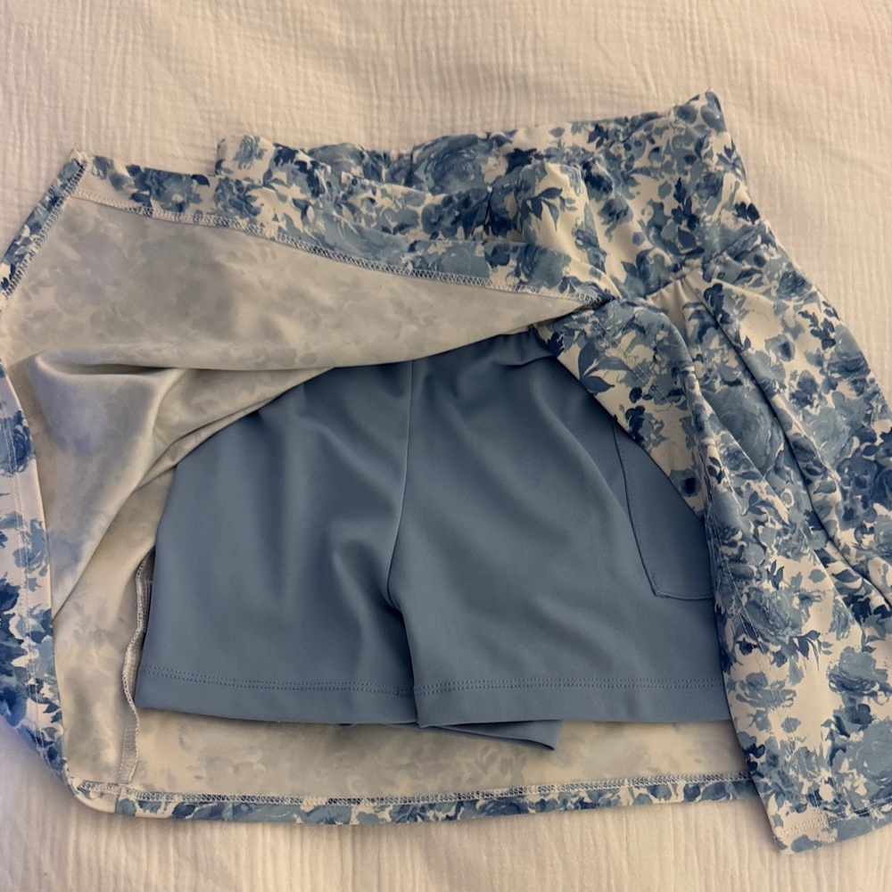 Shabby Chic Blue Floral Skater Skirt - Picture 5 of 5